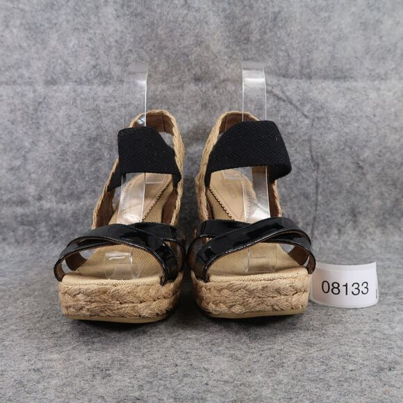 Sondra Roberts Shoes Women 39 Sandal Fashion Espadrille Wedge Platform Slingback - Picture 3 of 15